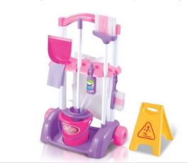 Little Helper Cleaning Trolley Cart Pretend Playset