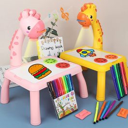 Giraffe Projector Painting Drawing Desk Educational Toy