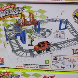 JEEP TRACK W/BATTERY OPERATED CAR