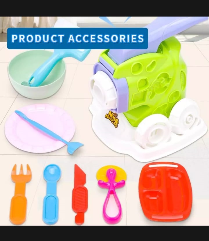 Colour Clay DIY Noodle Making Set Pretend Play Dough Toy for Kids