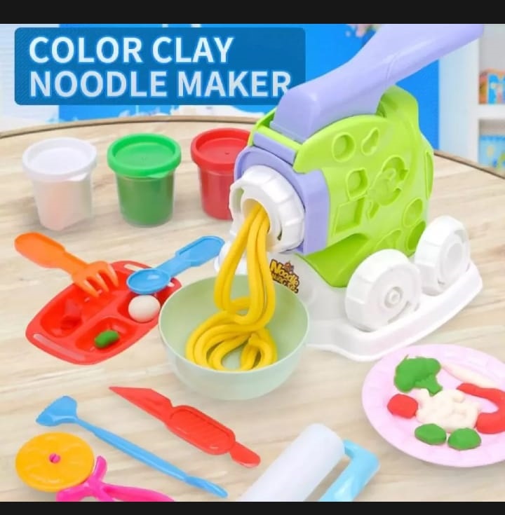 Colour Clay DIY Noodle Making Set Pretend Play Dough Toy for Kids
