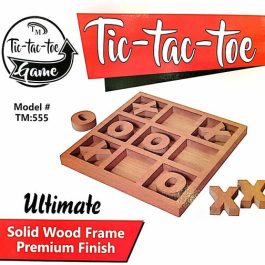 TIC TAC Toe Wooden Board – Classical Family Board Game