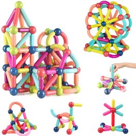 42PCS Magnetic Rod Building Blocks with Box