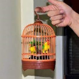 Wisdom Bird Pet Toy Voice Activated Musical Chirping Bird