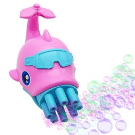Cute Dolphin Electric Gatling Bubble Machine