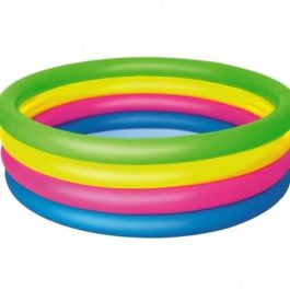 Bestway 51117 Inflatable 4-Ring Rainbow Swimming Pool