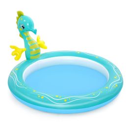 Bestway Inflatable Seahorse Sprinkler Pool (53114)