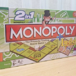 BEST QUALITY BIG SIZE 2 IN 1 MONOPOLY+LUDO BOARD GAME