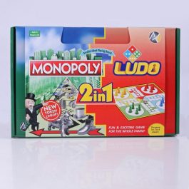 2 IN 1  ORIGINAL MONOPOLY+LUDO BOARD GAME