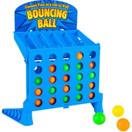 Connect 4 Shots Game, Classic Board Games, Bouncing Linking Shots Ball Game,