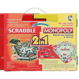 Monopoly+Scrabble 2 In 1 Pack of Board Games