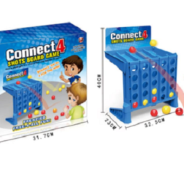 Connect 4 Shots Game, Classic Board Games, Bouncing Linking Shots Ball Game,