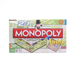 BEST QUALITY BIG SIZE 2 IN 1 MONOPOLY+LUDO BOARD GAME