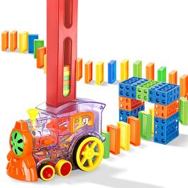 Domino Train Set Colorful Dominoes Brick Blocks Game