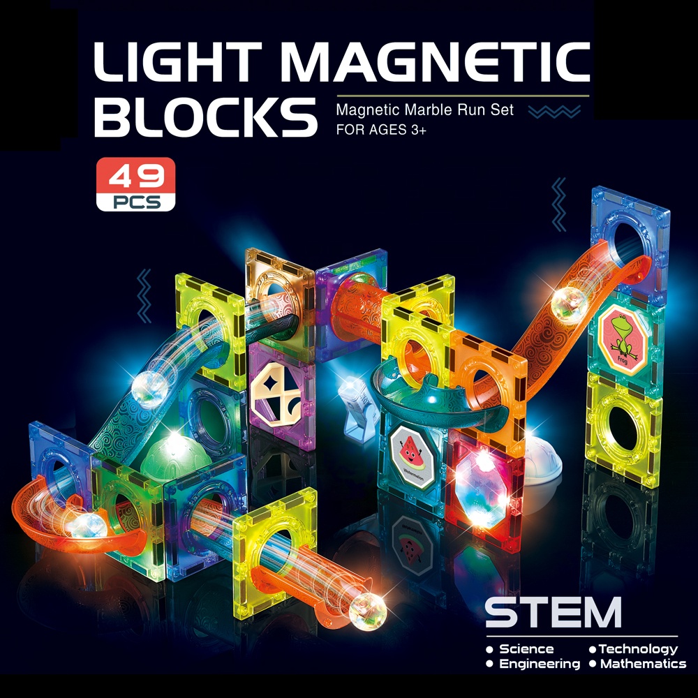 49 pcs 1 49PCS LIGHT MAGNETIC BLOCKS SET