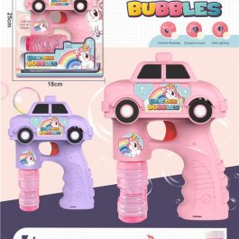 Unicorn Car Cartoon Bubble Blower Gun with Lights and Sound