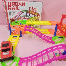 DIY Educational Urban Rail Jeep Track Set for Kids