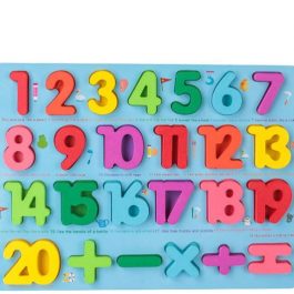 3D Wooden Number Puzzle Educational Learning Game