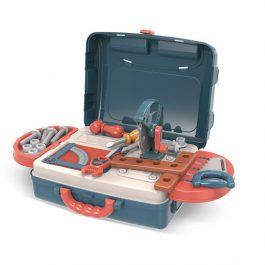 2 in 1 Portable Tool Kit Set Workbench Suitcase Toy