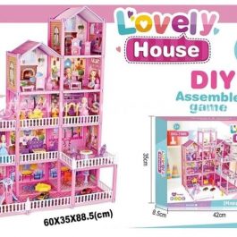 5 Storey 243 Pieces Big Doll House Villa DIY Dream Castle