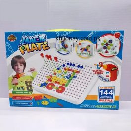 Puzzle Magic Plate Bag DIY Education toy for kids