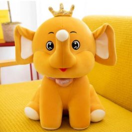 40cm Elephant Crown Stuffed for Kids Teddy Bear Plush Toy