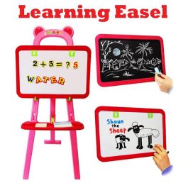 3 in 1 Magnetic Learning Easel Blackboard Whiteboard