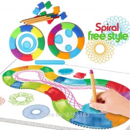 Spiral Designer Drawing Free Style Educational Art Toy 33pcs