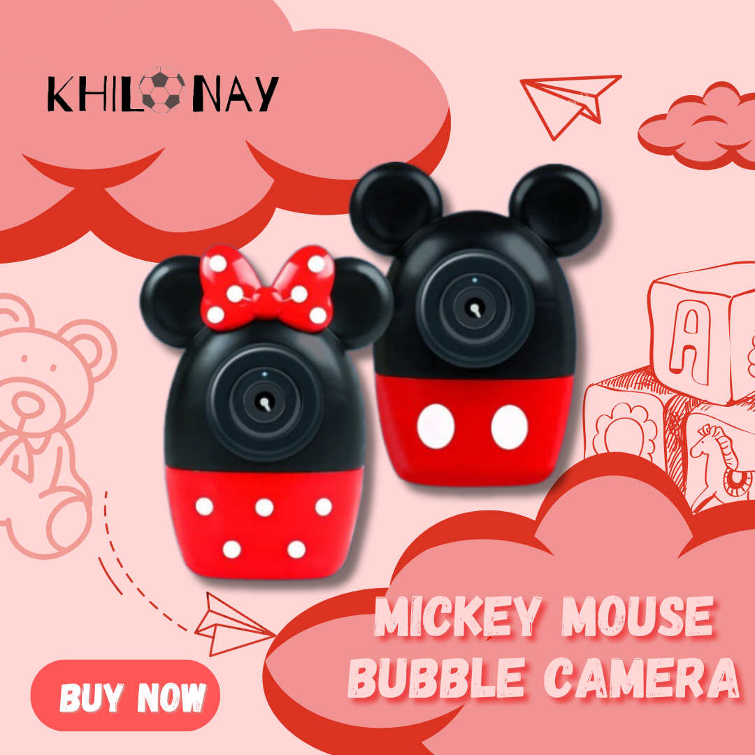 Mickey mouse bubble camera