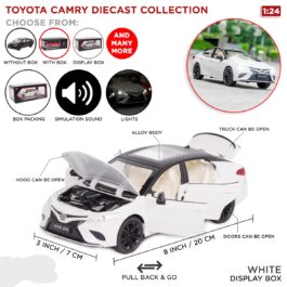 Toyota Camry 1:24 Die-cast Metal Pullback Toy Car