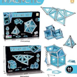 3D Crystal Magnetic Building Blocks Puzzle 66 Pieces