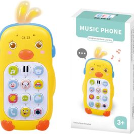 Cute Duck Musical Mobile Phone with Teether