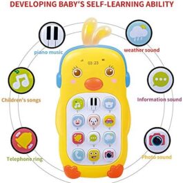 Cute Duck Musical Mobile Phone with Teether