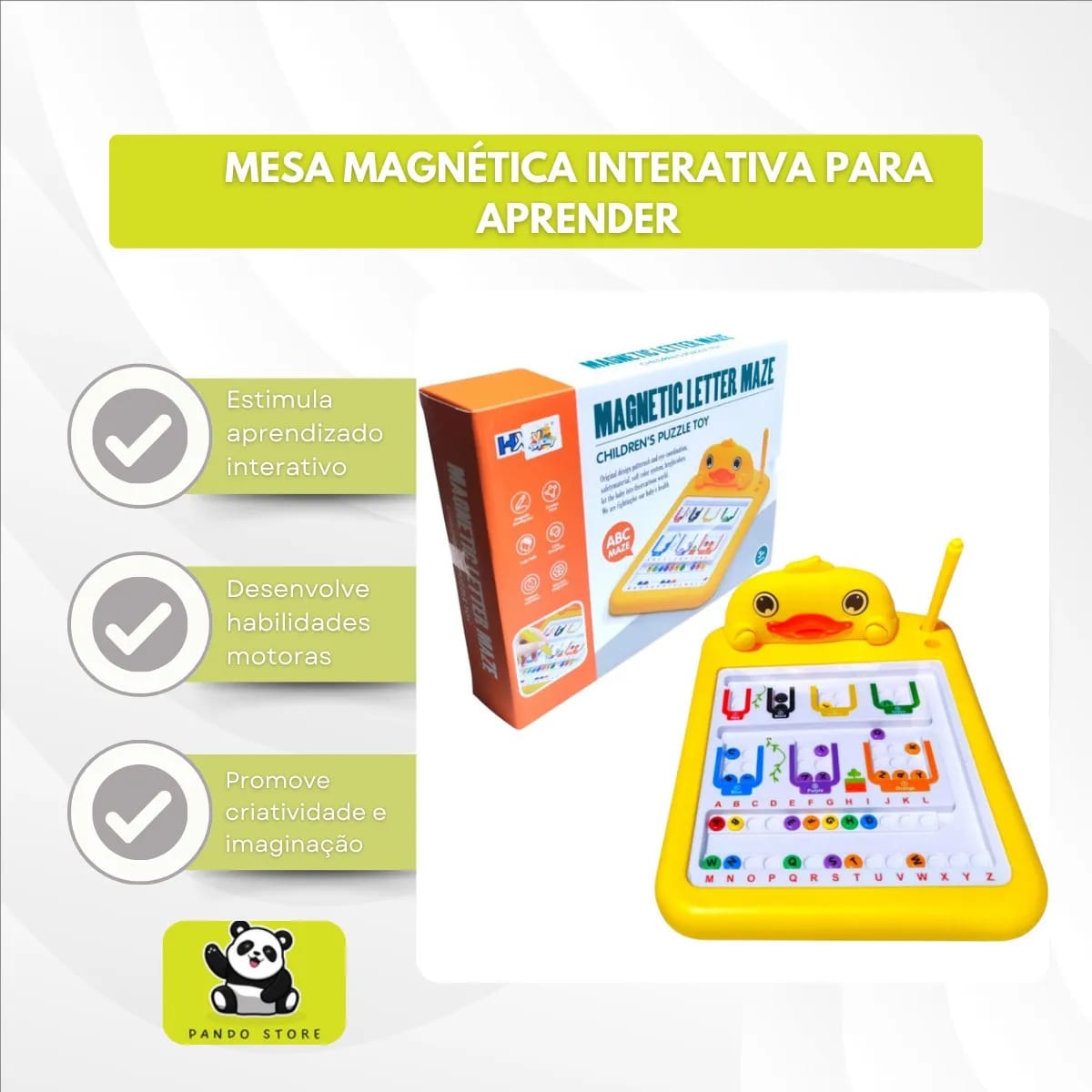 magnetic letter maze 2