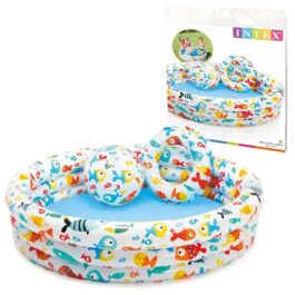 INTEX 59469 Fish Bowl Pool 3 Ring With Ball And Tube