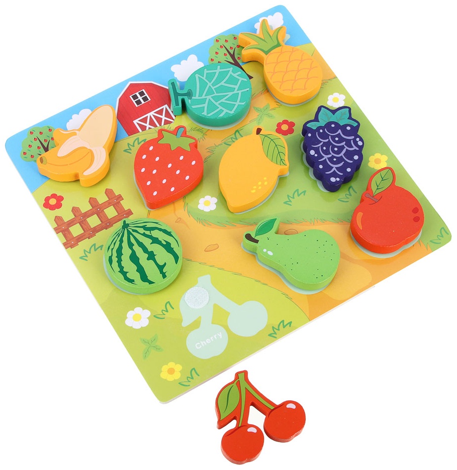 Wooden Fruits Matching Puzzle