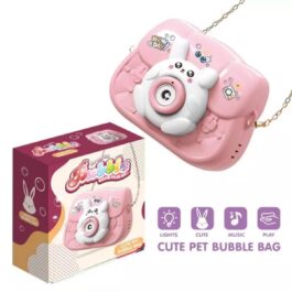 Cute Pet Bubble Camera Purse Bag with Light and Sound