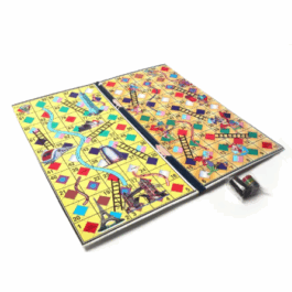 2 in 1 Cardboard Ludo Game