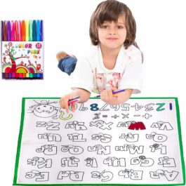 Magical Washable ABC Doodle & Coloring Drawing Canvas Mat