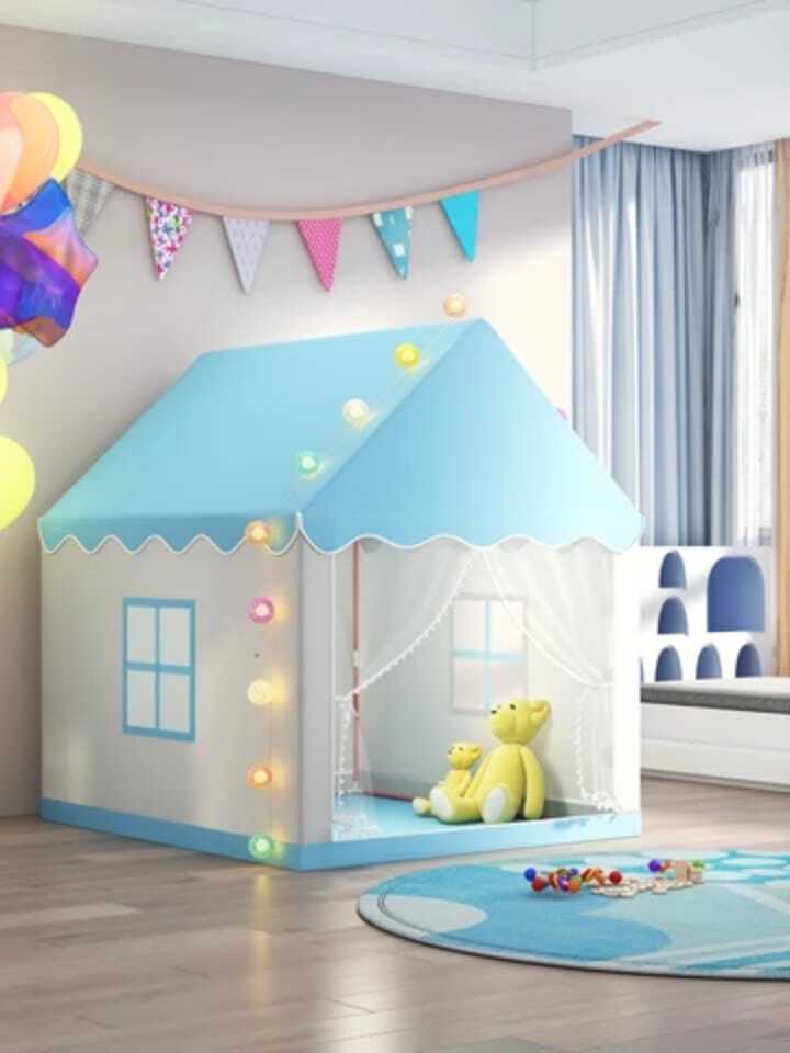castle hut tent blue 1