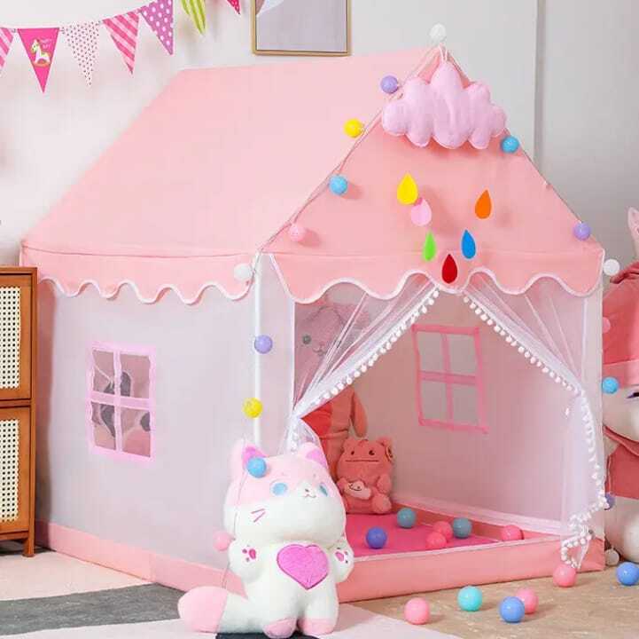 castle hut tent pink 1