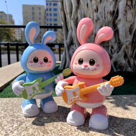 Dancing Bunny Rabbit with Guitar Musical Toy